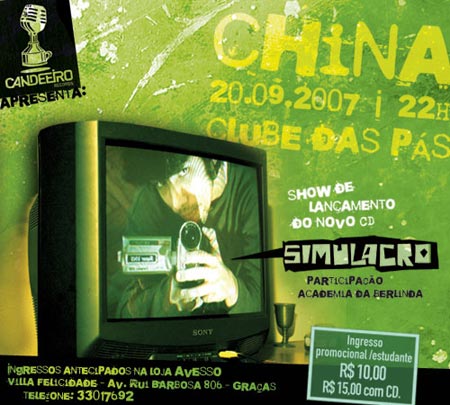 Show de lançamento do novo CD de China - Simulacro