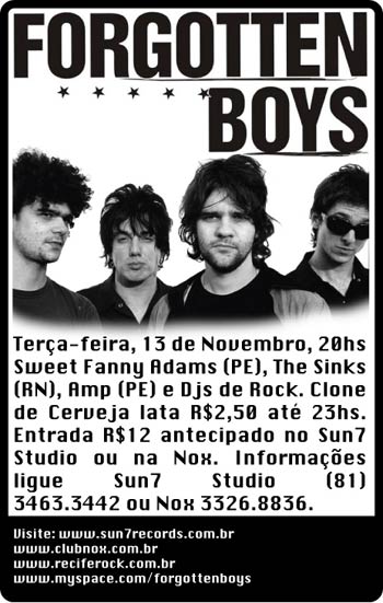 Forgotten Boys no Recife 20071113-forgotten-1