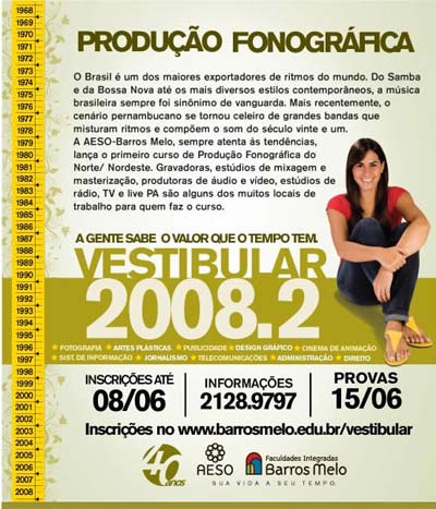 Vestibular Prod Fonográfica