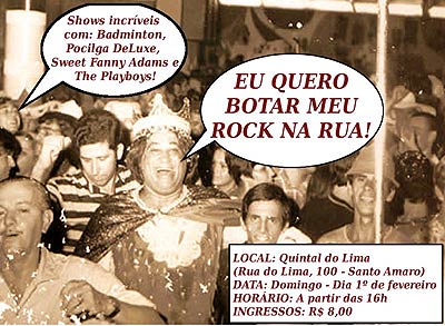 Cartaz Rock na Rua