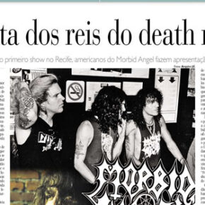 Clipping: Morbid Angel na Capa do Caderno C