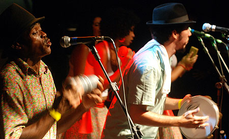 Adiel Luna & Coco Camará no Pré-Amp 2010 (foto Marcelo Soares/Divulgação)