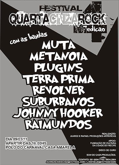 Cartaz Quarta Cinza Rock