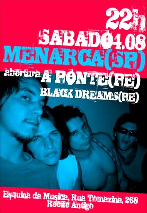 Cartaz Menarca no Recife Cartaz Menarca no Recife