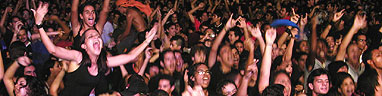 Público delirando no show de Pitty
